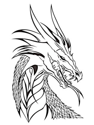 coloriage dragon