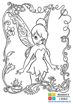 coloriage fée clochette