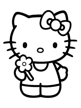 coloriage hello kitty