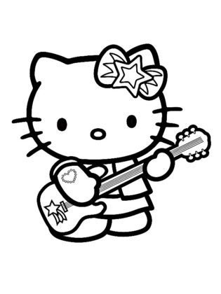 coloriage hello kitty