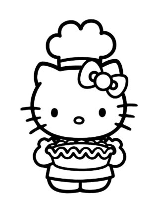 coloriage hello kitty