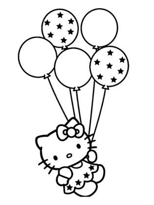 coloriage hello kitty