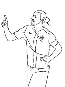 coloriage joueur de foot