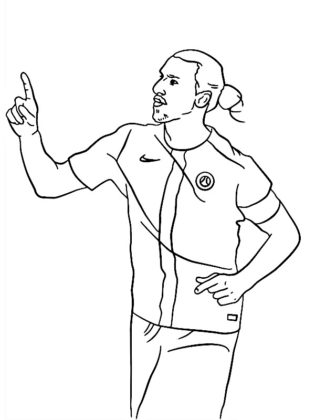 coloriage joueur de foot