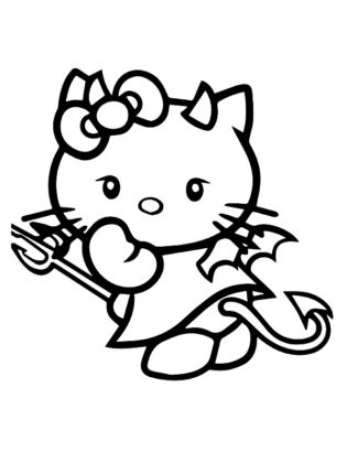 coloriage kitty