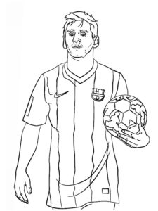 coloriage messi