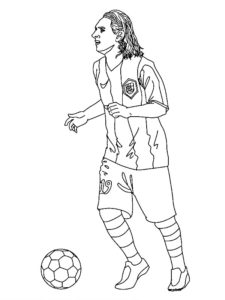 coloriage messi