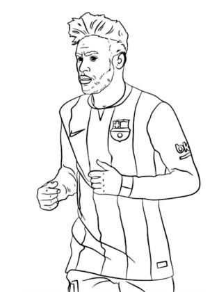 coloriage neymar