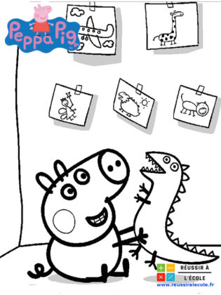 coloriage peppa pig