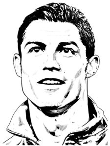 coloriage ronaldo