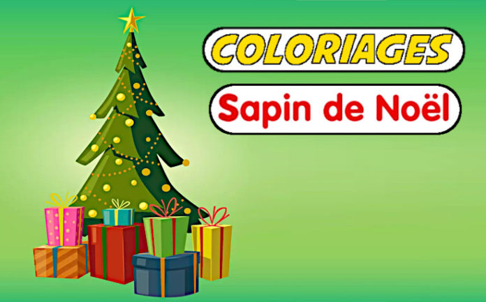 coloriage sapin de noel