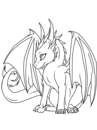 dragon coloriage