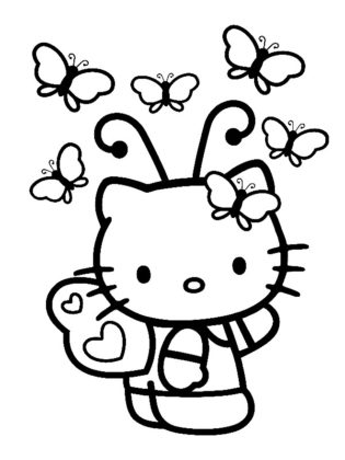 hello kitty coloriage