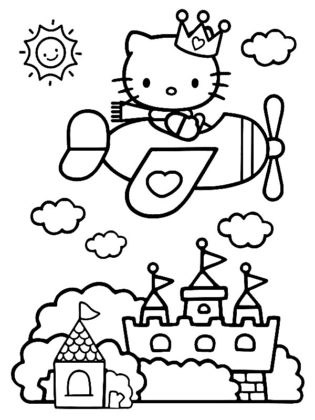 hello kitty coloriage