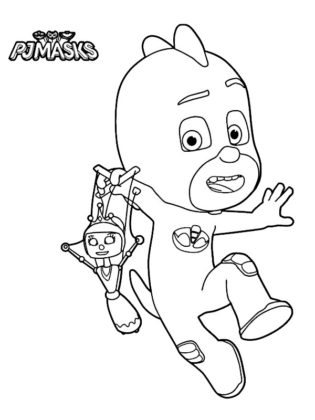 pyjamask coloriage