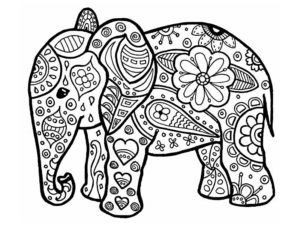 coloriage animaux mandala