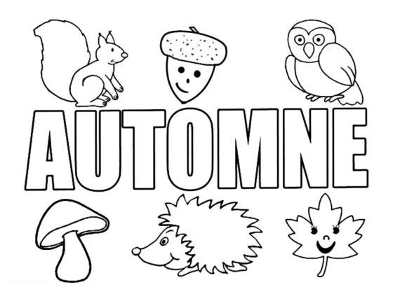 coloriage automne