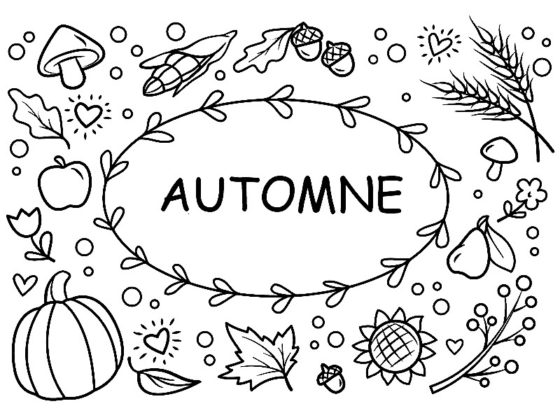 coloriage automne maternelle