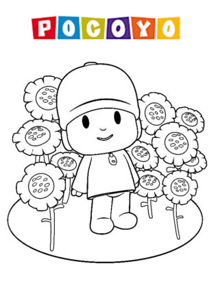 coloriage de pocoyo