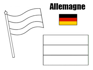 coloriage drapeau allemagne