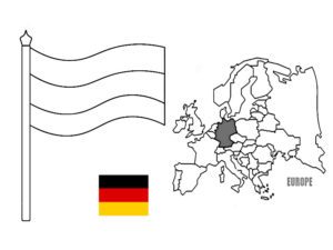 coloriage drapeau allemagne