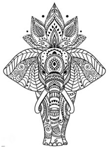 coloriage mandala animaux