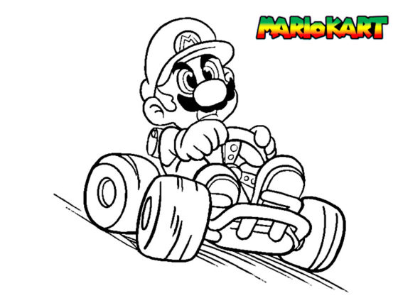 Coloriage Mario Kart : 21 images à imprimer gratuitement
