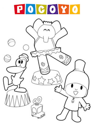 coloriage pocoyo