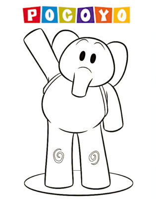 coloriage pocoyo