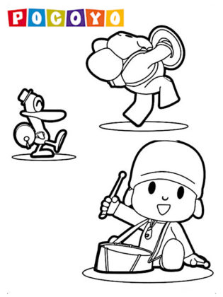 coloriage pocoyo