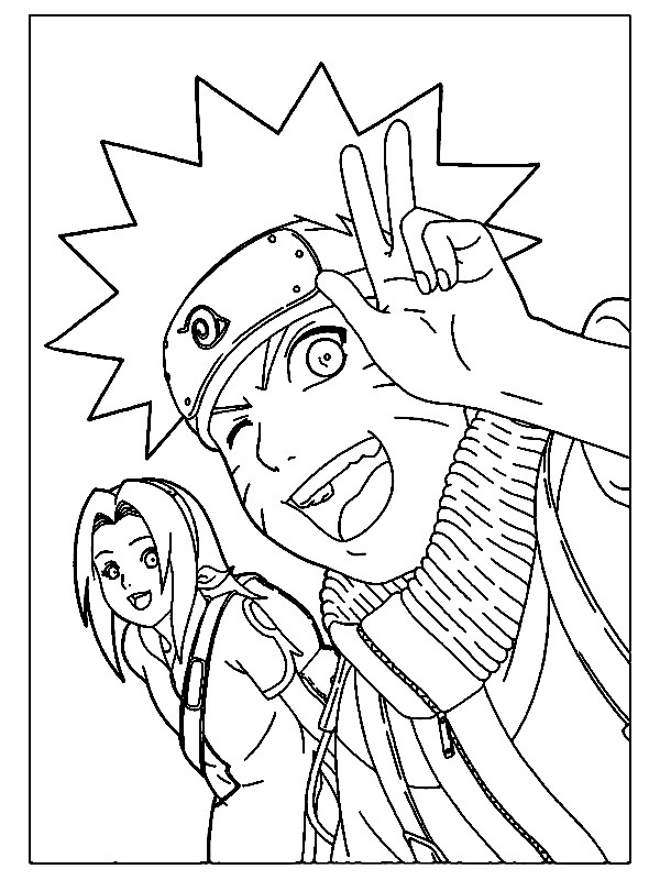 Naruto and hinata  Coloriage manga, Coloriage naruto, Dessin naruto