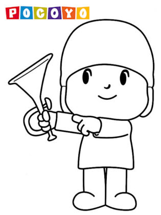 pocoyo coloriage