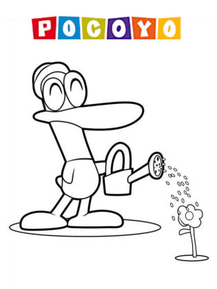 pocoyo coloriage