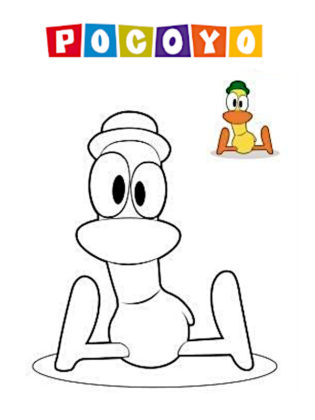 pocoyo coloriage