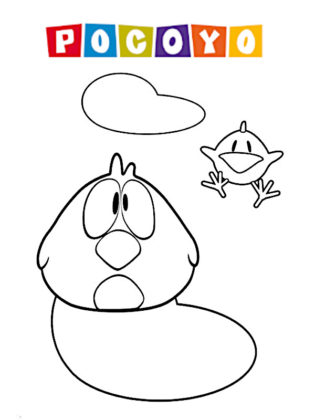 pocoyo coloriage