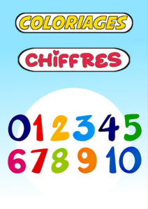 chiffres coloriage