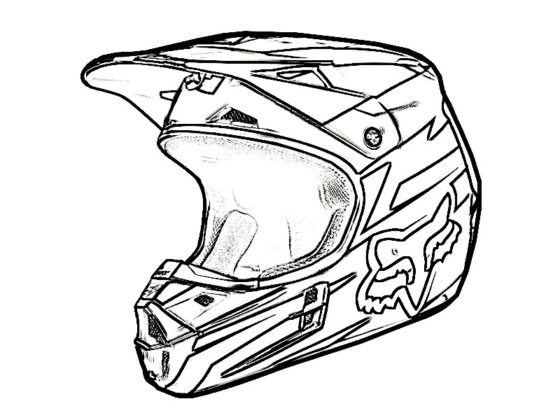 coloriage moto cross