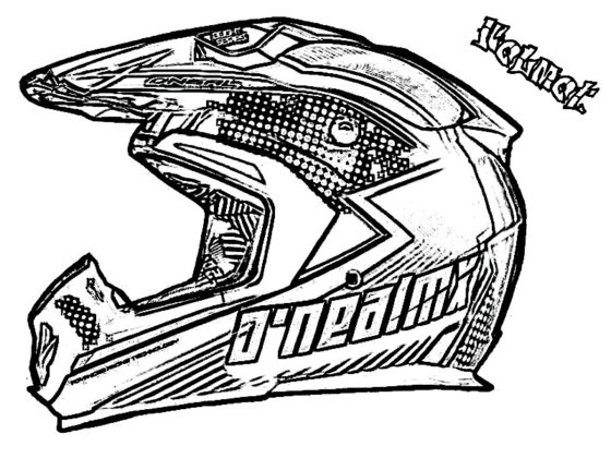 coloriage moto cross