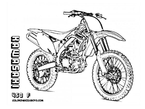 coloriage moto cross
