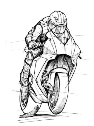 coloriage moto gp