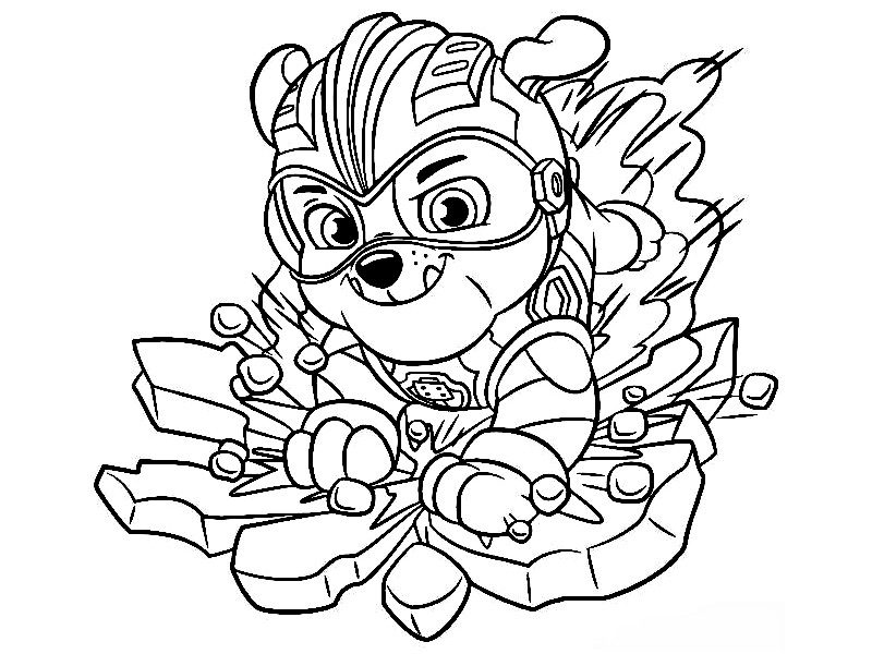 Coloriage Super Pat Patrouille Mighty Pups Chase _ Dessin Pat Patrouille La Super  Patrouille à imprimer