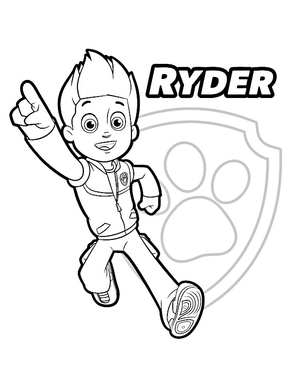 Coloriage de Ryder à Colorier – La Pat' Patrouille