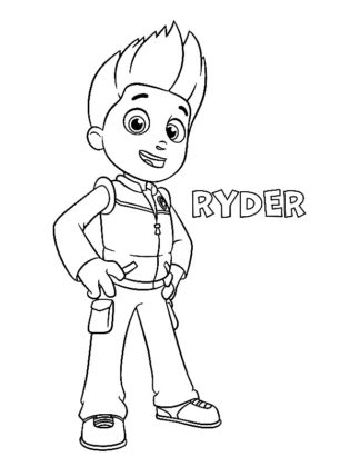 coloriage ryder pat patrouille