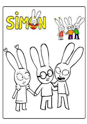 coloriage simon