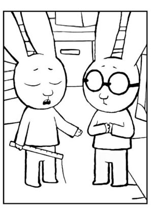 coloriage à imprimer simon
