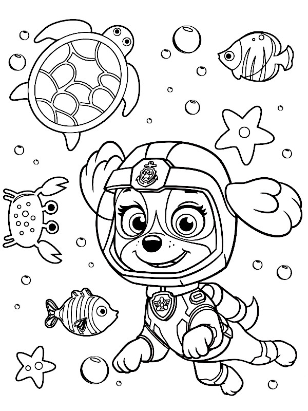 Coloriage Mighty Pups Stella Dans Une Tournade Super Patrouille Dessin Pat  Patrouille à imprimer