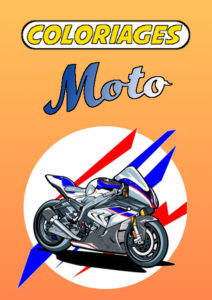 moto coloriage