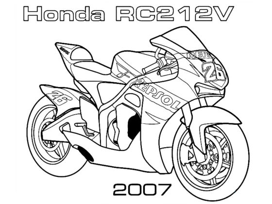 moto coloriage