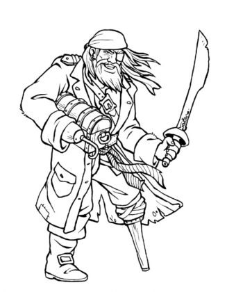 coloriage de pirate