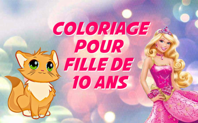 coloriage fille 10 ans